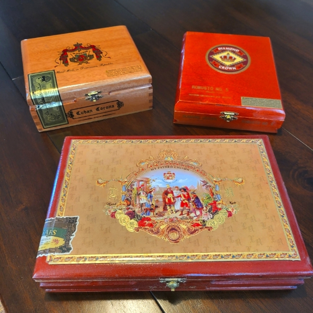 3 Cigar boxes